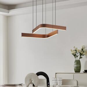EGLO LED-Smart-visoka svetilka Folcino-Z, bronasta, 64 cm, CCT, zatemnjen, Bronasta / starinska medenina, Dnevna soba / jedilnica, Aluminij, Sodobni