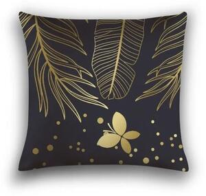 Set posteljnine iz mikrovlaken VISATA črna + prevleka za blazino 45 x 45 cm BREZPLAČNO