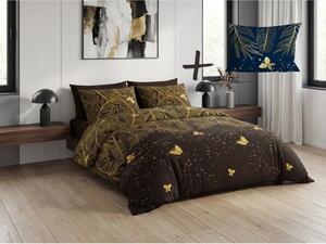 Set posteljnine iz mikrovlaken VISATA črna + prevleka za vzglavnik 50 x 70 cm BREZPLAČNO
