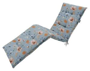 Madison Blazina za ležalnik Florina (Modra, 200 x 65 x 8 cm, 95 % poliester, 5 % drugi materiali, Z vrvicami za pritrjevanje)