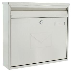 Rottner Prehodni poštni nabiralnik Teramo (Do x Š x V: 360 x 320 x 80 mm, Siva, Nerjavno jeklo)