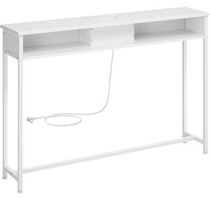 Konzolna miza s predali, 25 x 120 x 81 cm, bela | VASAGLE