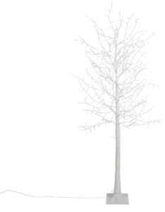 Božična stoječa svetilka bela drevo 180 cm vklj. LED s časovnikom IP44 - Ki