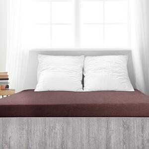 4Home frotirna posteljnina Ideal temno rjava , 90x 200 cm, 90 x 200 cm