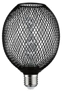 Paulmann LED svetlobni vir Metallic Glow Helix Globe (E27, Možnost zatemnitve: Ni mogoče zatemniti, Toplo bela, 110 lm, 3,5 W, Črna)