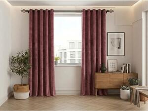 Zatemnitvena zavesa ELVIO VELVET 140x250 cm, staro rožnata Za obesiti: Kovinski obročki