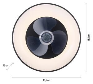 JUST LIGHT. 14644-18 -LED Stropna svetilka z ventilatorjem VENIKA LED/36W/230V + Daljinski upravljalnik