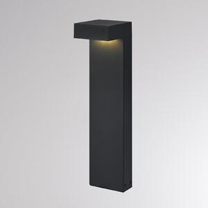 Molto Luce LED-ulična svetilka ATO, višina 45 cm, DALI, antracitna, IP65, kovinska, zatemnjen, Črna, Aluminij, Sodobni, Zunanji podstavek