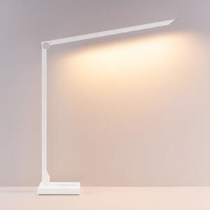 Molto Luce LED-namizna svetilka FLOYD ACCU, bela, 55 cm, CCT, z možnostjo zatemnitve, zatemnjen, Bela, Študija / pisarna, Aluminij, Sodobni