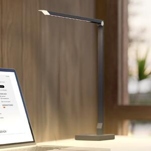 Molto Luce LED namizna svetilka FLOYD PRO, črna, 55 cm, CCT, z možnostjo zatemnitve, zatemnjen, Črna, Študija / pisarna, Aluminij, Sodobni