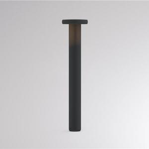 Molto Luce LED-ulična svetilka CIRC, vklop/izklop, antracitna, višina 82 cm, IP65, Črna, Aluminij, Sodobni