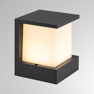 Molto Luce Zunanja LED-stenna svetilka FYNN-Y, antracitna, 12 cm, IP65, CCT vklop/izklop, Črna, Aluminij, Sodobni