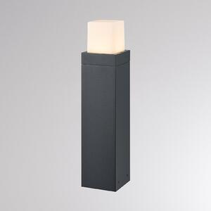 Molto Luce LED-ulična svetilka FYNN-O, višina 45 cm, antracitna, CCT IP65, vklop/izklop, Črna, Aluminij, Sodobni, Zunanji podstavek