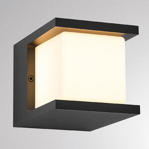 Molto Luce Zunanja LED-stenna svetilka FYNN-U, antracitna, 12 cm, IP65, vklop/izklop CCT, Črna, Aluminij, Sodobni