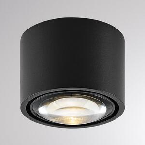 Molto Luce Zunanja stropna LED-svetilka MAG MINI, črna, Ø 9 cm, CCT, z možnostjo, zatemnjen, Črna, Kopalnica, Aluminij, Sodobni