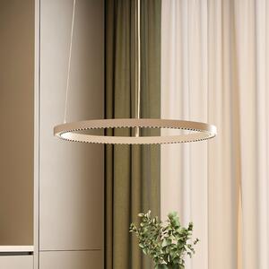 Molto Luce LED-visoka svetilka PERFORA PRO M, Ø 66 cm, bela, DALI up/down CCT, zatemnjen, Bela, Dnevna soba / jedilnica, Aluminij, Sodobni