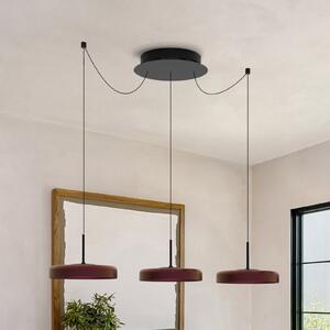 Molto Luce LED-visoka svetilka LORA III, črna, Ø 36 cm, z možnostjo zatemnitve, 40° CCT, zatemnjen, Črna, Dnevna soba / jedilnica, Kovina, Sodobni