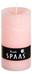 Stebrična sveča SPAAS RUSTIK 13 cm roza
