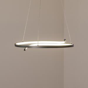 Milagro Lighting LED obesna svetilka Lorenzo, kovina, črna, 4.000 K, Črna, Dnevna soba / jedilnica, Kovina, Sodobni