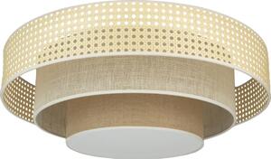 Duolla - LED Stropna svetilka LUNETA LED/26W/230V pr. 60 cm 4000K ratan/bež