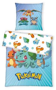 MLADINSKA POSTELJNINA Pokemon 135/140/200 cm renforcé modra, bela