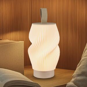 Briloner LED namizna svetilka na baterije Brilo unplugged Tubi, bež/bela, IP44, zatemnjen, Bež, spalnica, Plastika, Sodobni