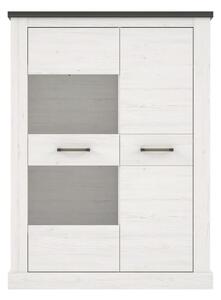 Premium Living Vitrina Montreal, Bela, Barva Pinije