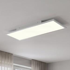 Lindby LED plošča Quais, 80 x 30 cm, bela, kovinska, 4.000K, Bela, Kuhinja, Aluminij, Sodobni