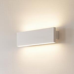 Lindby Ignazia LED stenska svetilka, 28 cm, bela, kovinska, navzgor/navzdol, zatemnjen, Bela, Dnevna soba / jedilnica, Kovina, Sodobni
