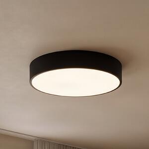 TEMAR LIGHTING Stropna svetilka Cleo, Ø 40 cm, IP20, črna, kovina, E27, zatemnjen, Črna, Dnevna soba / jedilnica, Kovina, Sodobni