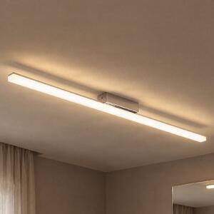 Lindby LED stropna kopalniška svetilka Levke, 116 cm, z možnostjo zatemnitve,, zatemnjen, Bela, Kopalnica, Plastika, Sodobni