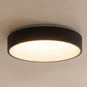 Arcchio LED stropna svetilka Aleksi, Ø 45cm, črna, kovina, CCT, zatemnjen, Črna, Kuhinja, Kovina, Sodobni