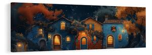 Slika praznični mir v slikoviti vasi