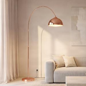 Lindby Svetilka Lennart, bakrena, nastavljiva po višini, E27, Bakrena, Dnevna soba / jedilnica, Kovina, Sodobni