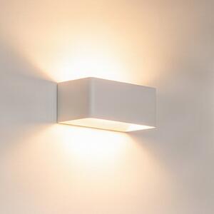 Arcchio LED stenska svetilka Karam, 20 cm, bela, kovinska, gor/dol, Bela, Dnevna soba / jedilnica, Aluminij, Sodobni
