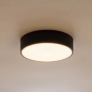 TEMAR LIGHTING Stropna svetilka Cleo, Ø 30 cm, IP20, črna, kovina, E27, zatemnjen, Črna, Dnevna soba / jedilnica, Kovina, Sodobni