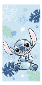 Modra bombažna otroška brisača 70x140 cm Lilo and Stitch "Ohana Blue" – Jerry Fabrics