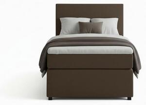 BOXSPRING POSTELJA 90 cm x 200 cm , tekstil, leseni material rjava