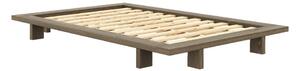 Rjava postelja iz masivnega bora z letvenim dnom 120x200 cm Japan – Karup Design