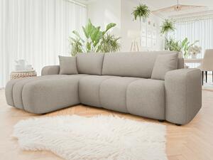 Kotna garnitura Comfivo 361, Funkcija spanje, Predal, 244x145x82cm, Noge: Plastika