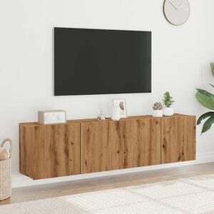 VidaXL Stenske TV omarice 2 kosa artisan hrast 80x30x41 cm