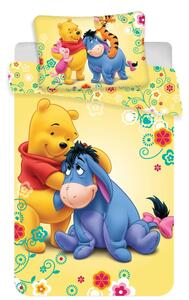 Bombažna otroška posteljnina za otroško posteljico 100x135 cm Winnie-the-Pooh – Jerry Fabrics