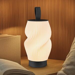 Briloner LED namizna svetilka na baterije Brilo unplugged Tubi, črna/bela, IP44, zatemnjen, Črna, spalnica, Plastika, Sodobni