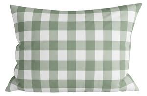 Prevleka za vzglavnik iz mikrovlaken COUNTRY CHECK 70x90 cm, zeleno-siva