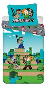Enojna bombažna otroška posteljnina 140x200 cm Minecraft "We got this" – Jerry Fabrics