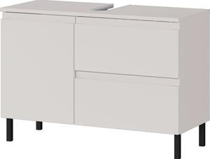 Kremno bela nizka omarica za pod umivalnik 80x56 cm Salinas – Germania
