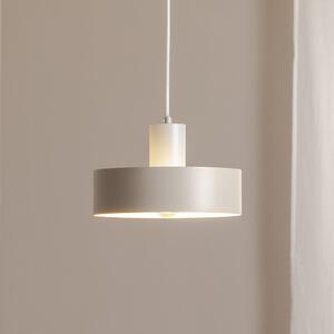 SIGMA Visoka svetilka Rif M, taupe, 1-svetilna, Ø 25 cm, jeklo, zatemnjen, Bež, Dnevna soba / jedilnica, Kovina, Sodobni