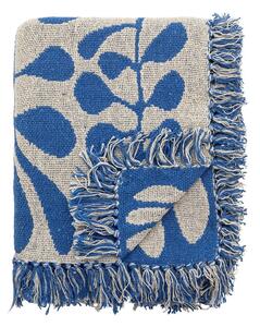Modra odeja 130x160 cm Nevine – Bloomingville
