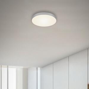Stropna svetilka LED Flame, Ø 21,2 cm, srebrna