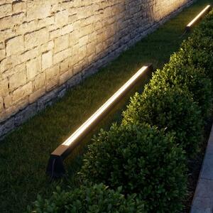 Lindby LED talna svetilka Zavio, antracit, zemeljski kolik, IP65, Črna, Aluminij, Sodobni
